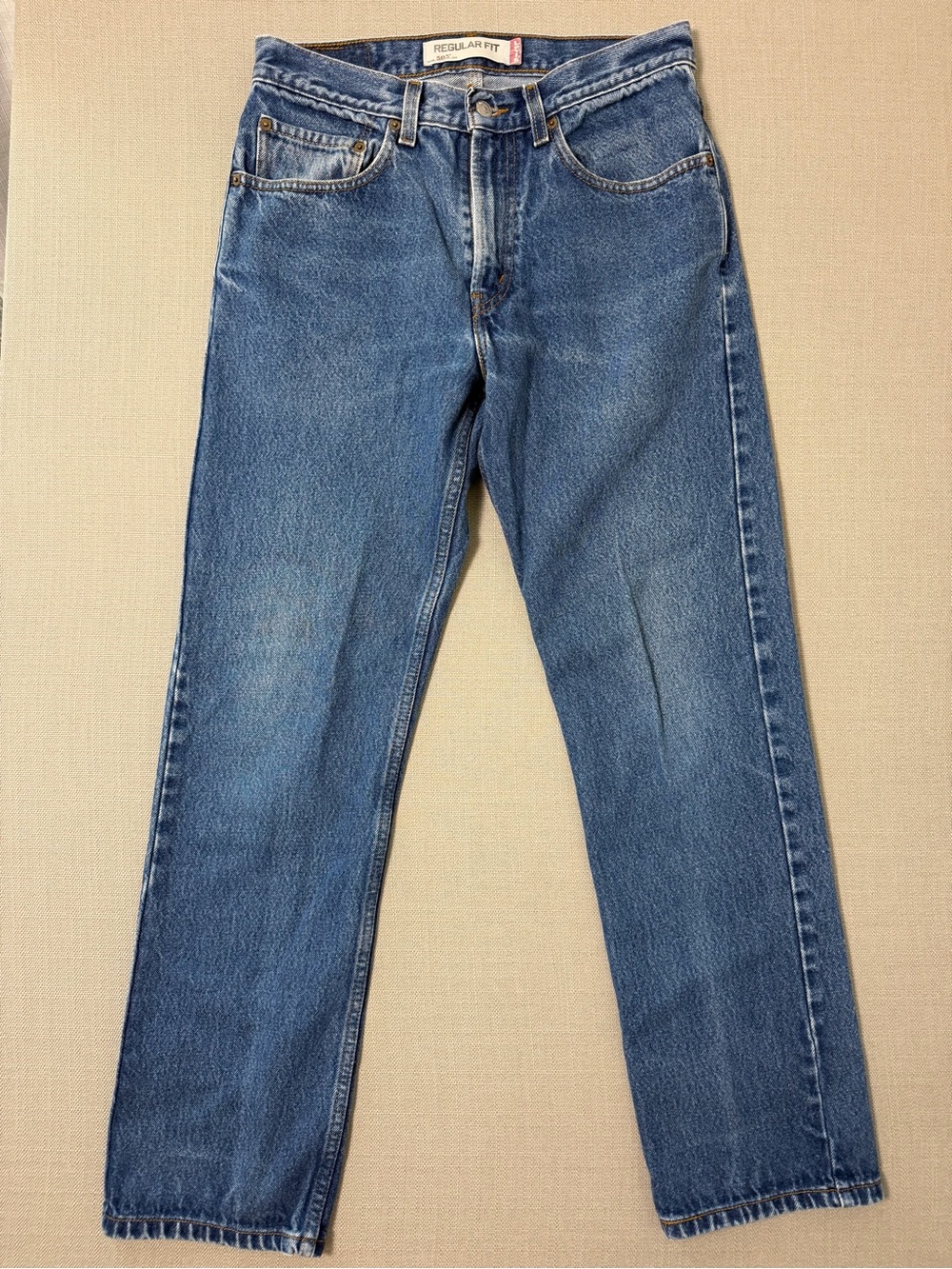 Levis 505 Mens Vintage Y2K 2001 Straight Leg Jeans 31x32 Medium Wash